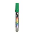 Marvy Uchida Decocolor Acrylic Paint Markers, Green Chisel Tip, 6/Pack (63539-PK6)