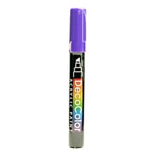 Marvy Uchida Decocolor Acrylic Paint Markers Violet Chisel Tip [Pack Of 6]