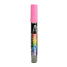 Marvy Uchida Decocolor Acrylic Paint Markers Bubblegum Chisel Tip [Pack Of 6]