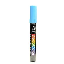 Marvy Uchida Decocolor Acrylic Paint Markers Aquamarine Chisel Tip [Pack Of 6]