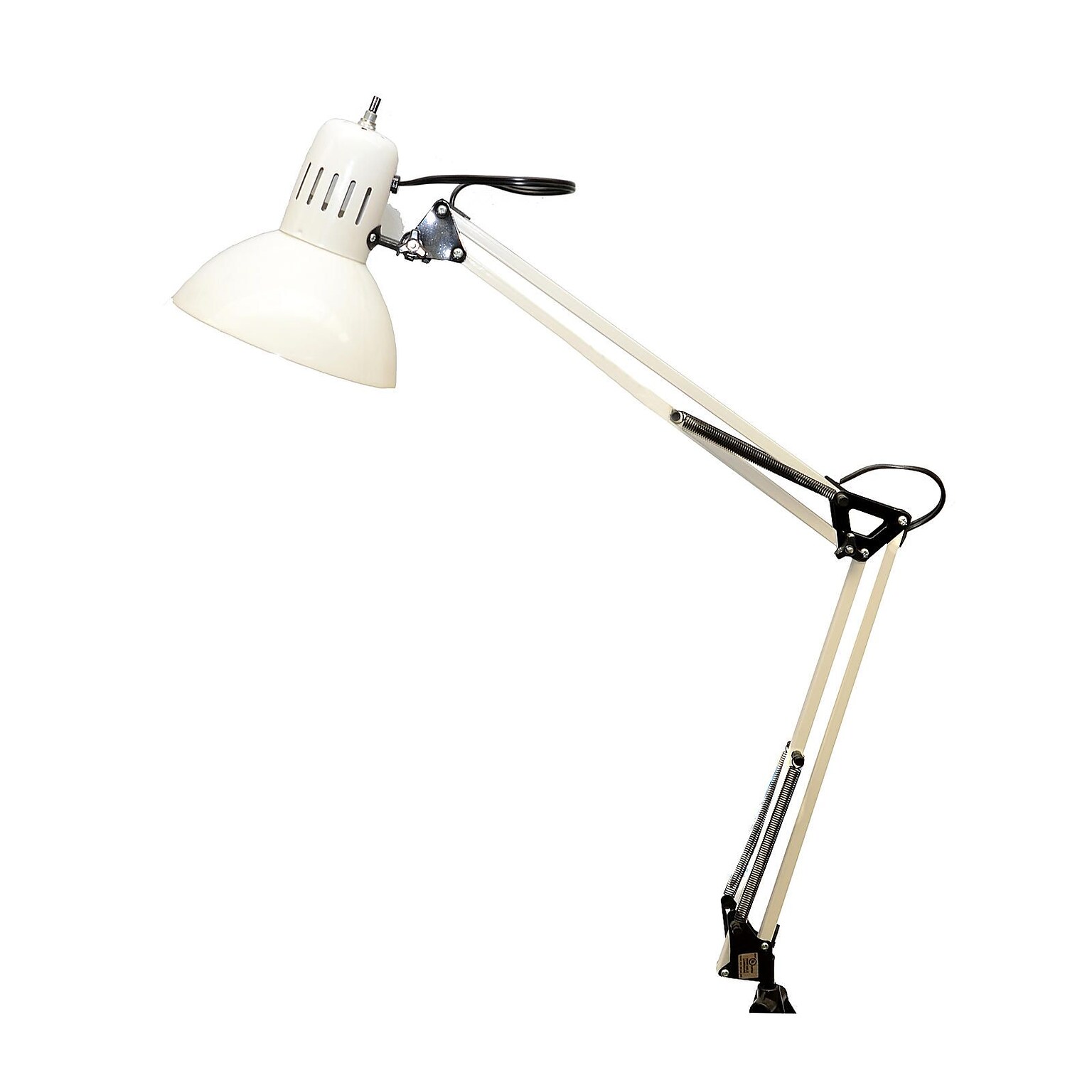 Studio Designs Swing Arm Drafting Lamp, White (25110)