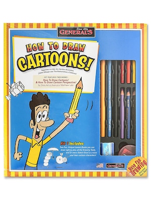 Generals How To Draw Cartoons Kit Each [Pack Of 2]