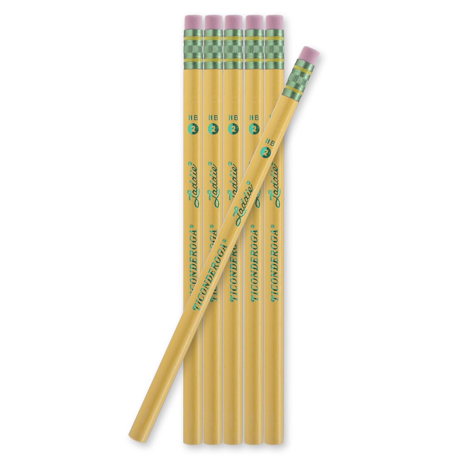 Dixon Ticonderoga Wooden Pencil, 0.5mm, #2 Soft Lead, 4 Dozen (52039-PK48)