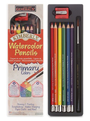 Generals Kimberly Watercolor Pencils - Primary Colors Set Each [Pack Of 3]