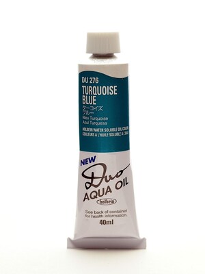 Holbein Duo Aqua Artist Oil Color Turquoise Blue 40 Ml