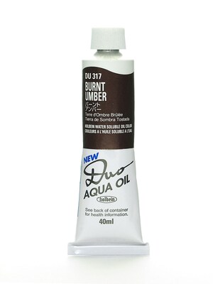 Holbein Duo Aqua Artist Oil Color Burnt Umber 40 Ml