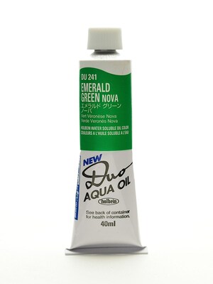 Holbein Duo Aqua Artist Oil Color Emerald Green Nova 40 Ml