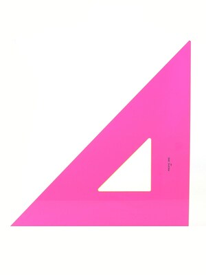 Pacific Arc Professional Fluorescent Triangles, 18, 45/90-Degrees (12098)