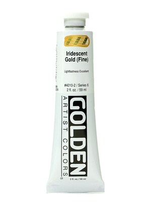 Golden Iridescent And Interference Acrylic Paints Iridescent Gold Fine 2 Oz.