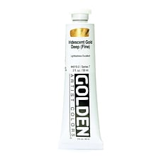 Golden Iridescent And Interference Acrylic Paints Iridescent Gold Deep Fine 2 Oz.
