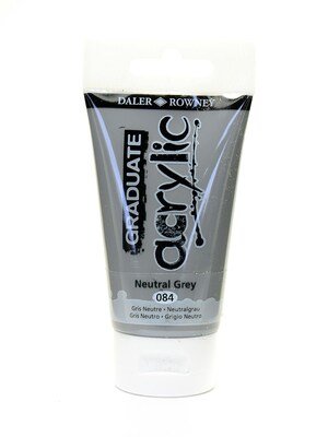 Daler-Rowney Graduate Acrylic Paint Neutral Grey 75 Ml [Pack Of 4]
