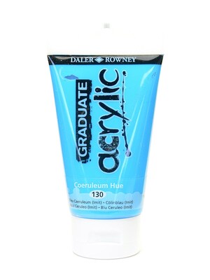 Daler-Rowney Graduate Acrylic Paint Coeruleum Blue 75 Ml [Pack Of 4]