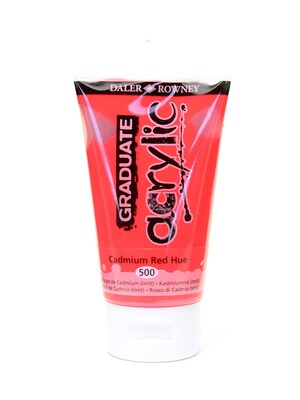 Daler-Rowney Graduate Acrylic Paint Cadmium Red Hue 75 Ml [Pack Of 4]