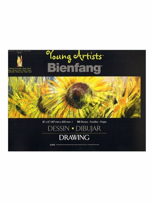 Bienfang Young Artists Sketchbooks 12 In. X 18 In. 50 Sheets [Pack Of 3]