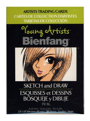 Bienfang Young Artists Trading Cards Sketch Pack Of 20 [Pack Of 12]