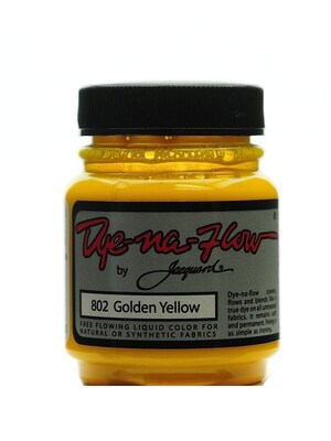 64246-Pk4 Jacquard Dye-Na-Flow Fabric Colors Golden Yellow 2 1/4 Oz. 802 Pack Of 4