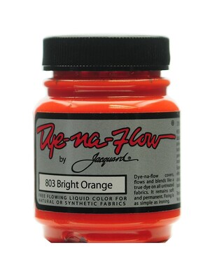 Jacquard 64247-Pk4 Dye-Na-Flow Fabric Colors, Bright Orange 803, 2 1/4 Oz., Pack Of 4
