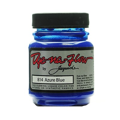 Jacquard Dye-Na-Flow Fabric Colors, Azure Blue No 814, 2 1/4Oz, 4/Pack (64262-Pk4)