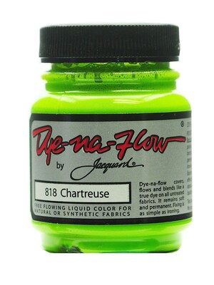 Jacquard 64269-Pk4 Dye-Na-Flow Fabric Colors, Chartreuse, 2 1/4Oz, 818, 4/Pack