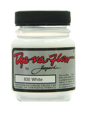 64289-Pk4 Jacquard Dye-Na-Flow Fabric Colors, White 830, 2 1/4 Oz., Pack Of 4