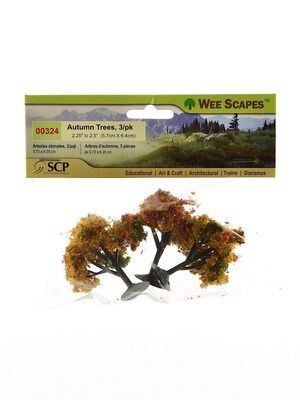 Wee Scapes Architectural Model Trees, Autumn, 2 1/4 - 2 1/2, 3/Pack (70409-Pk3)