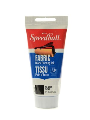 Speedball Block Printing Fabric Ink 2.5 Oz. Black [Pack Of 2]