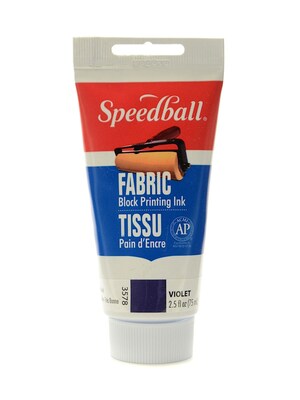 Speedball Block Printing Fabric Ink 2.5 Oz. Violet [Pack Of 2]
