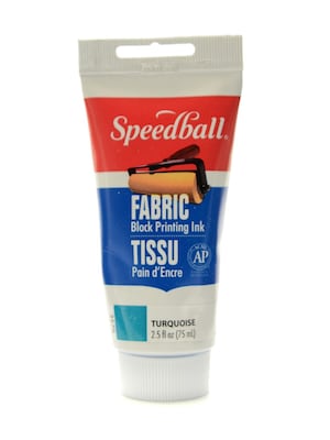 Speedball Block Printing Fabric Ink 2.5 Oz. Turquoise [Pack Of 2]