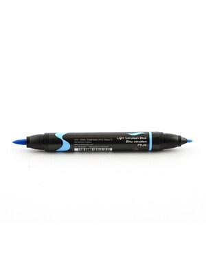 Prismacolor Premier Double-Ended Brush Tip Markers Light Cerulean Blue 048 [Pack Of 6]