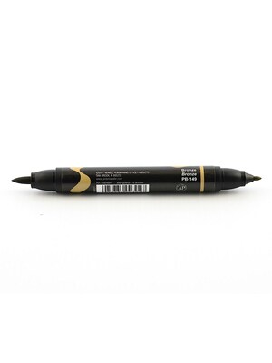 Prismacolor Premier Double-Ended Brush Tip Markers Bronze 149 [Pack Of 6]