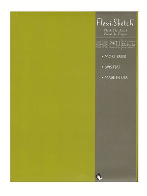 Global Art Flexi-Sketch Sketchbooks Fern 12 In. X 9 In. Portrait, 2/Pk