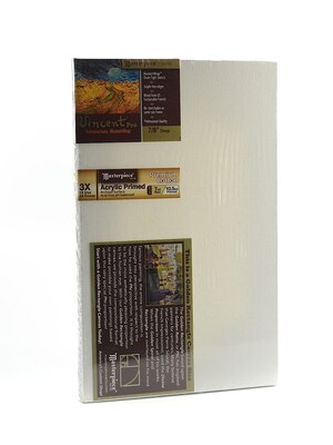 Masterpiece Artist Canvas Vincent Pro Stretched Cotton Canvas Golden Rectangle 8X13 Each [2Pk]