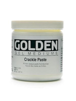 Golden Crackle Paste Paint Medium 8 Oz. (59301)