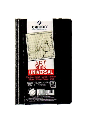 Canson Art Book Universal Sketch Books Hardbound 4 In. X 6 In. 112 Sheets [Pack Of 2]