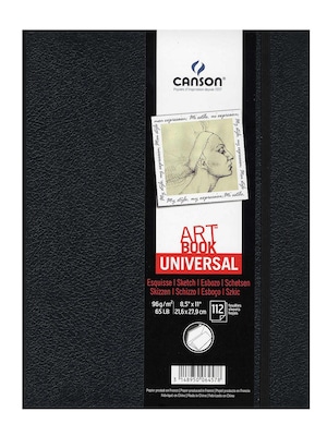 Canson Art Book Universal Sketch Books Hardbound 8 1/2 X 11 112 Sheets (60504)