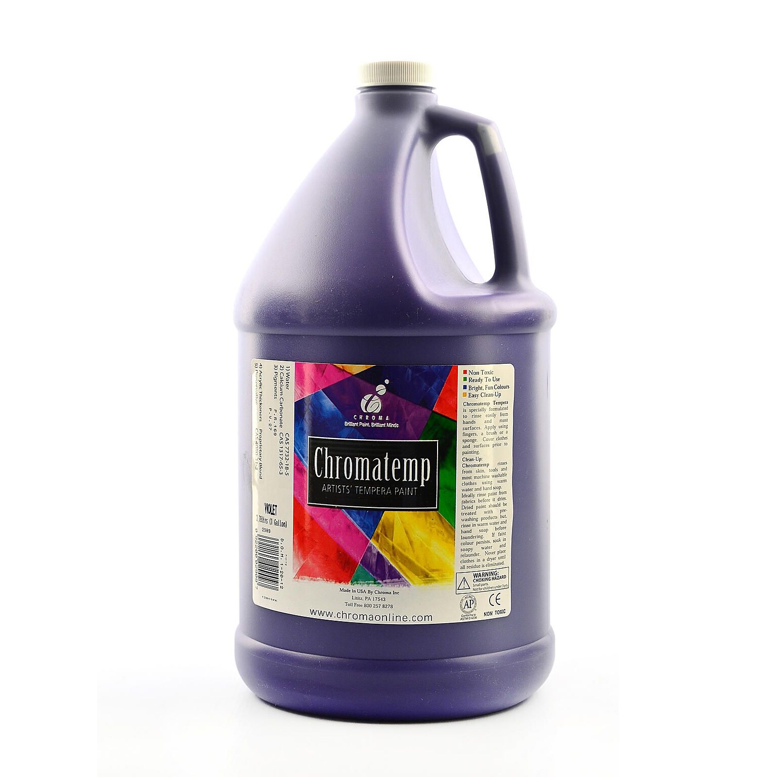 Chroma Inc. Chromatemp Artists Tempera Paint Violet Gallon (40056)