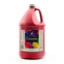 Chroma Inc. Chromatemp Artists Tempera Paint, Red Gallon (55172)