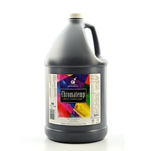 Chroma Inc. Chromatemp Artists Tempera Paint, Black, Gallon (70064)