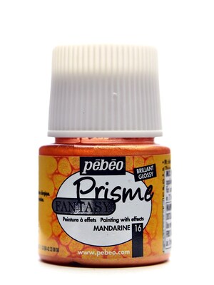 Pebeo Fantasy Prisme Effect Paint Mandarin 45 Ml [Pack Of 3]