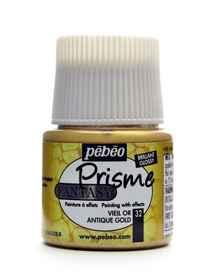 Pebeo Fantasy Prisme Effect Paint Antique Gold 45 Ml [Pack Of 3]