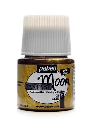 Pebeo Fantasy Moon Effect Paint Gold 45 Ml [Pack Of 3]