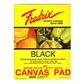 Fredrix Black Canvas Pads 16 In. X 20 In. 10 Sheets