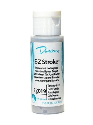 Duncan E-Z Stroke Translucent Underglaze, Smoke Gray, 1Oz, Craft Supplies, 4/Pack (18347-Pk4)