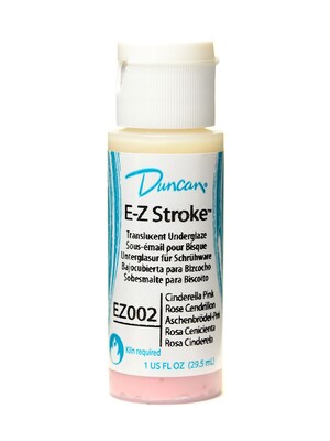 Duncan E-Z Stroke Translucent Underglaze Cinderella Pink 1 Oz. [Pack Of 4]