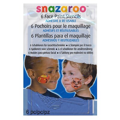 Snazaroo Face Paint Stencils Boys Adventure Set Of 6 [Pack Of 2]