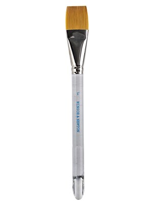 Winsor  And  Newton Series 995 Aquarelle Golden Nylon Brushes 1 In.