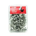 Moore Push Pins 5/8 In. Aluminum Pack Of 100 [Pack Of 2]