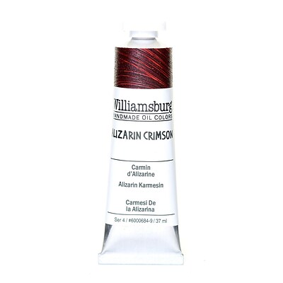 Williamsburg Handmade Oil Colors, Alizarin Crimson, 37Ml (2687)