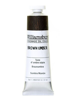 Williamsburg Handmade Oil Colors Brown Umber 37 Ml