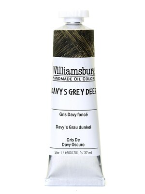 Williamsburg Handmade Oil Colors Davys Grey Deep 37 Ml